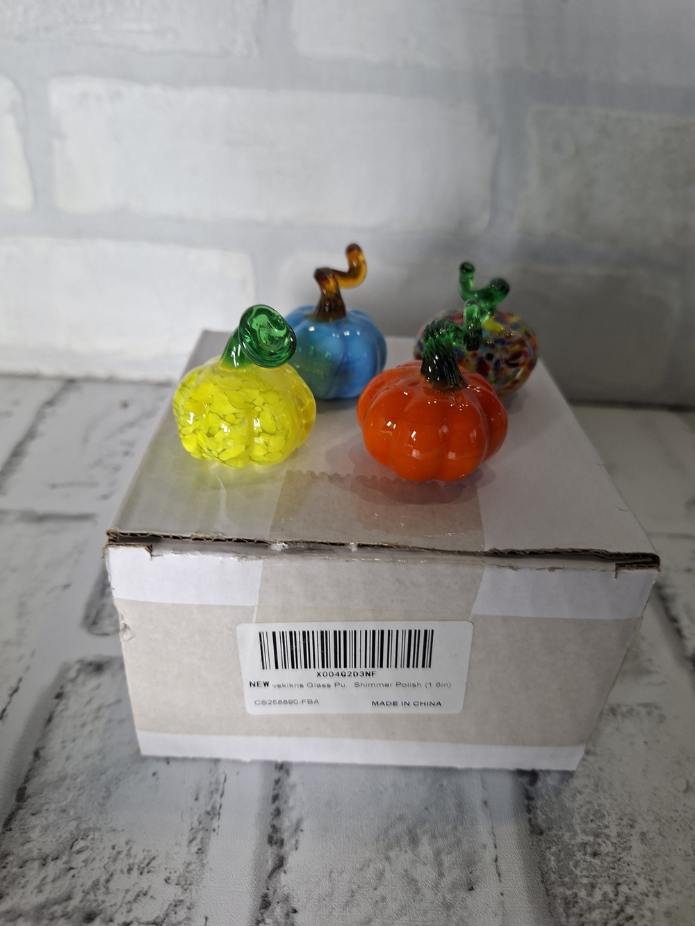 Miniature, Vibrant Color 4pack Of Pumpkins